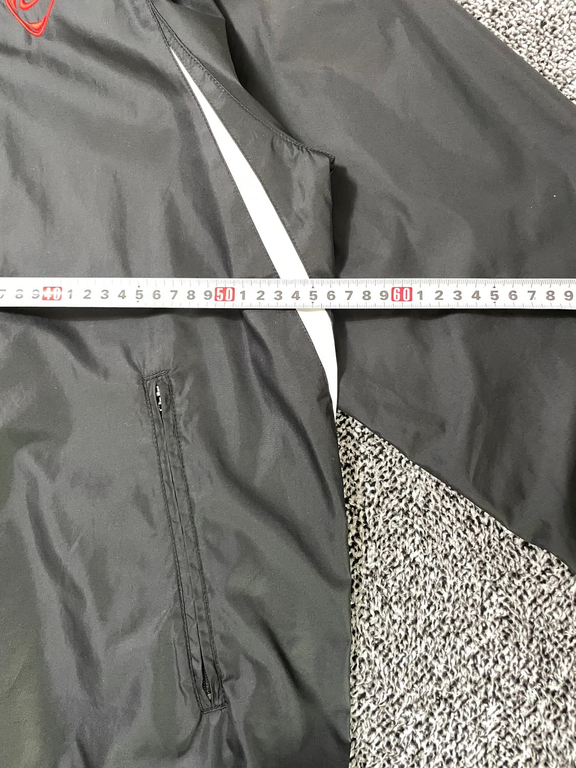 빈티지9. 나이키 올드스쿨 템포 바람막이 검빨 점퍼 윈드브레이커 상품이미지6