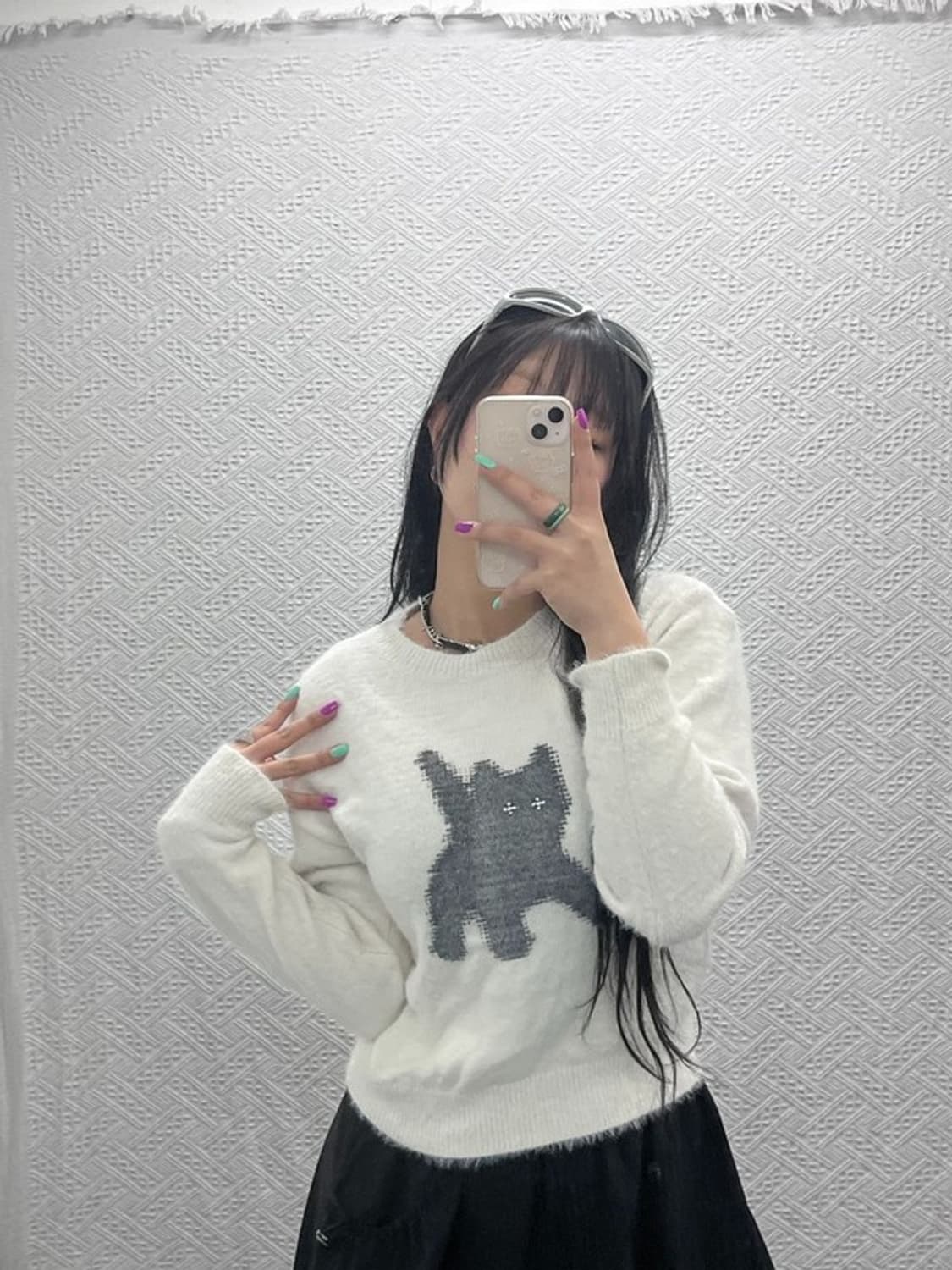 에이이에이이 AEAE 플래쉬드 앙고라 울 니트 스웨터 90 C06983 상품이미지2