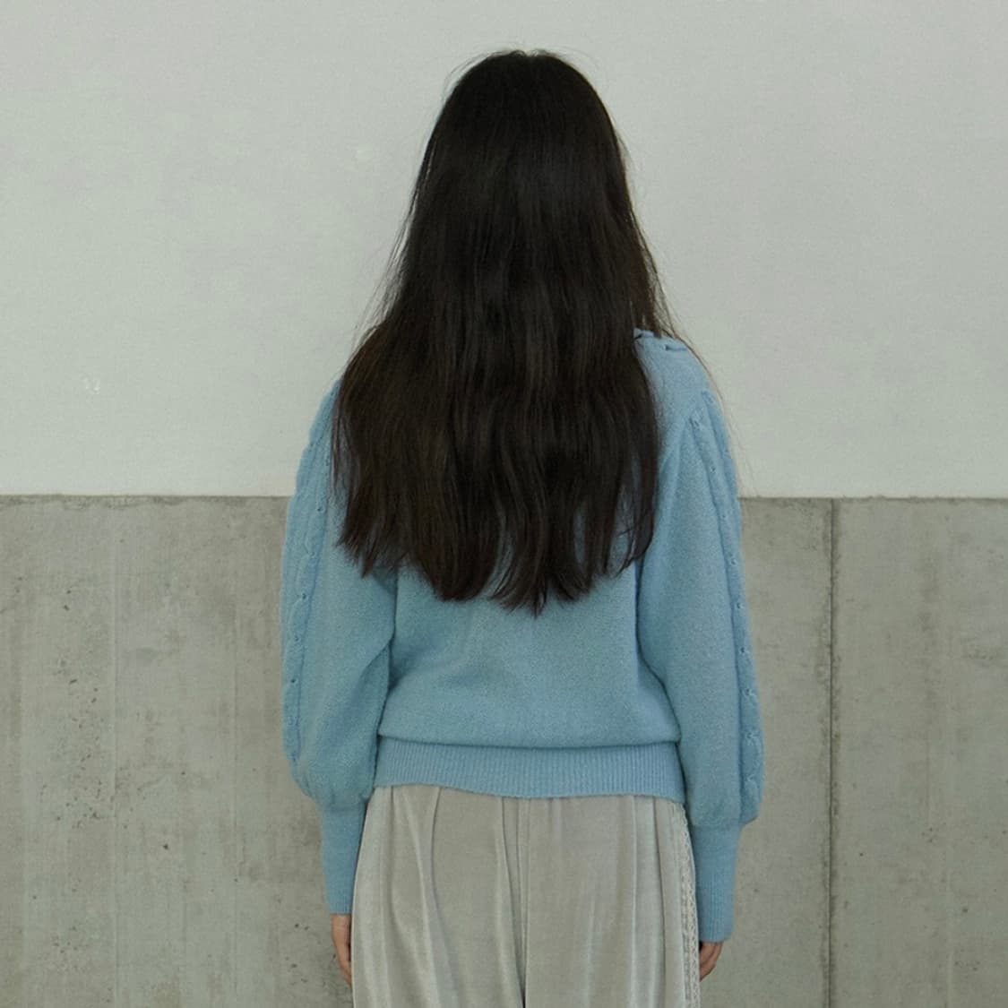 호쿠스포쿠스 Hand Flower Alpaca Knit Cardigan 상품이미지2