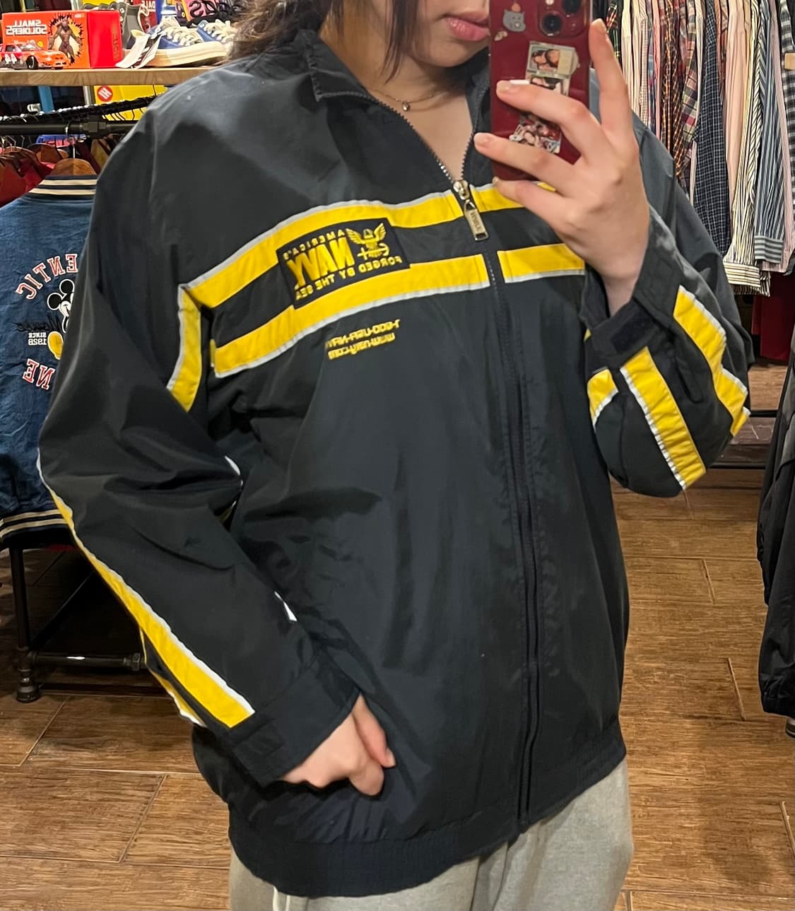 [HI] 빈티지 바람막이 블랙 상품이미지3