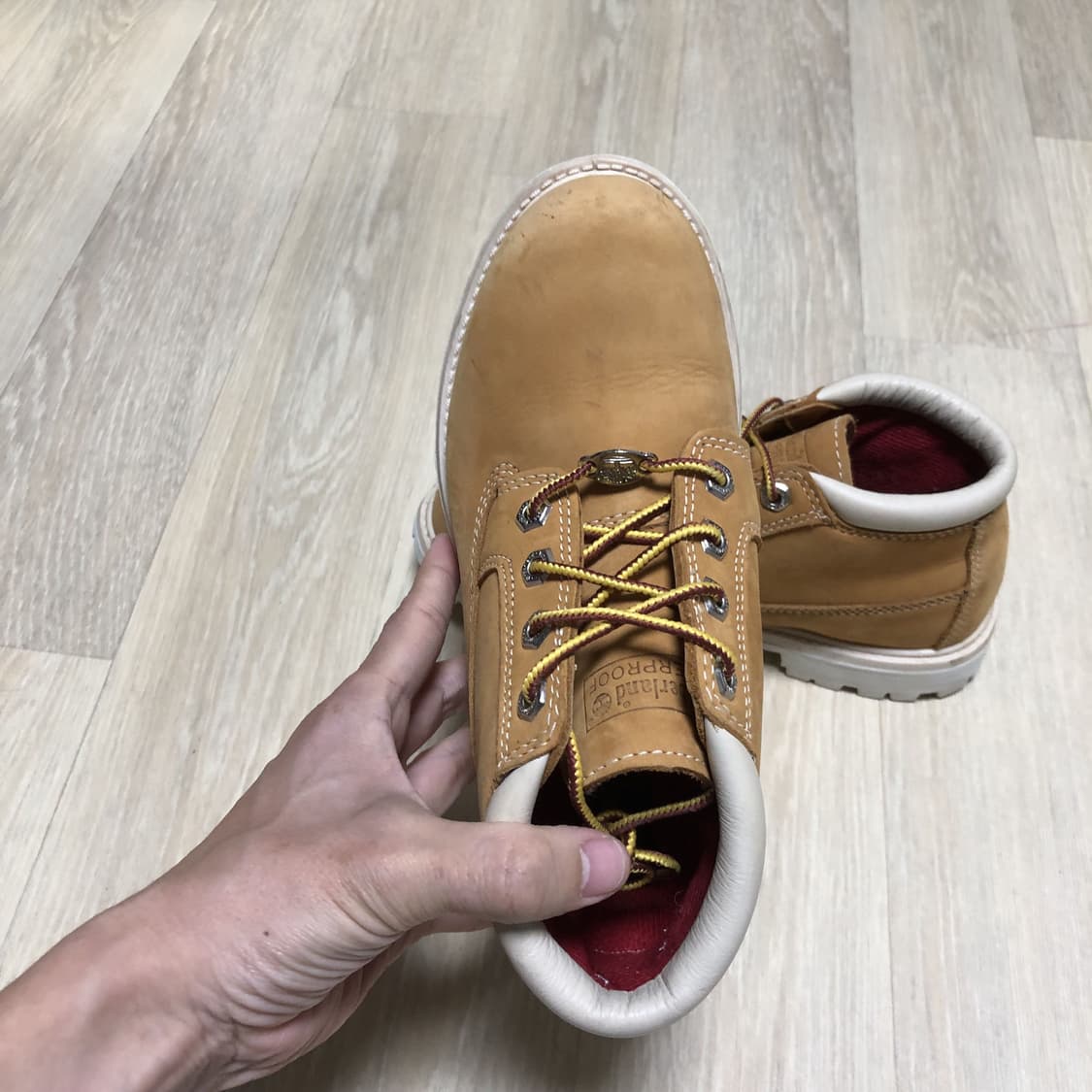 (235) 팀버랜드 Timberland 4홀 넬리 처카 부츠 위트 브라운 상품이미지5