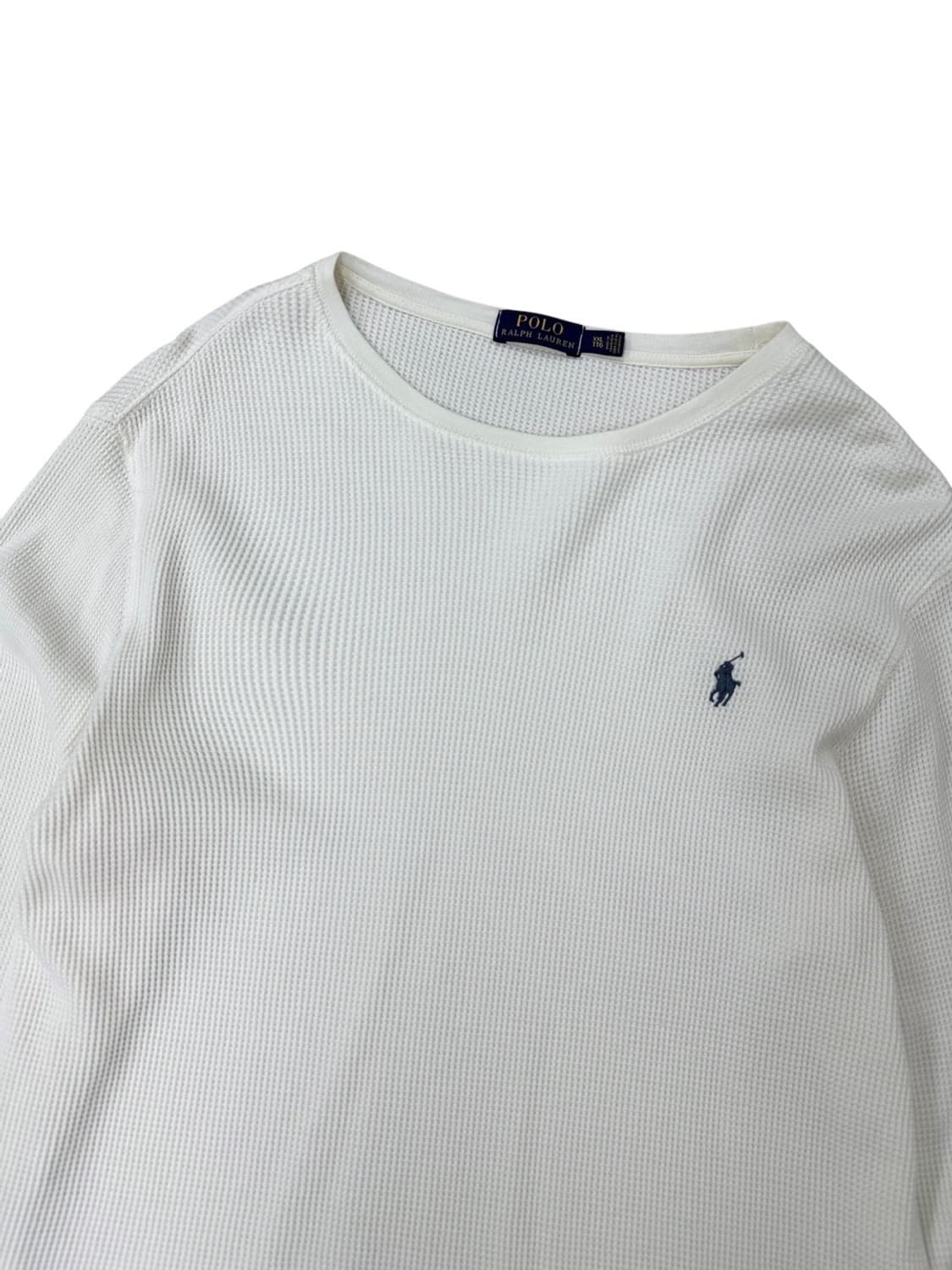 폴로 와플 긴팔티 아이보리 (2XL) 상품이미지2