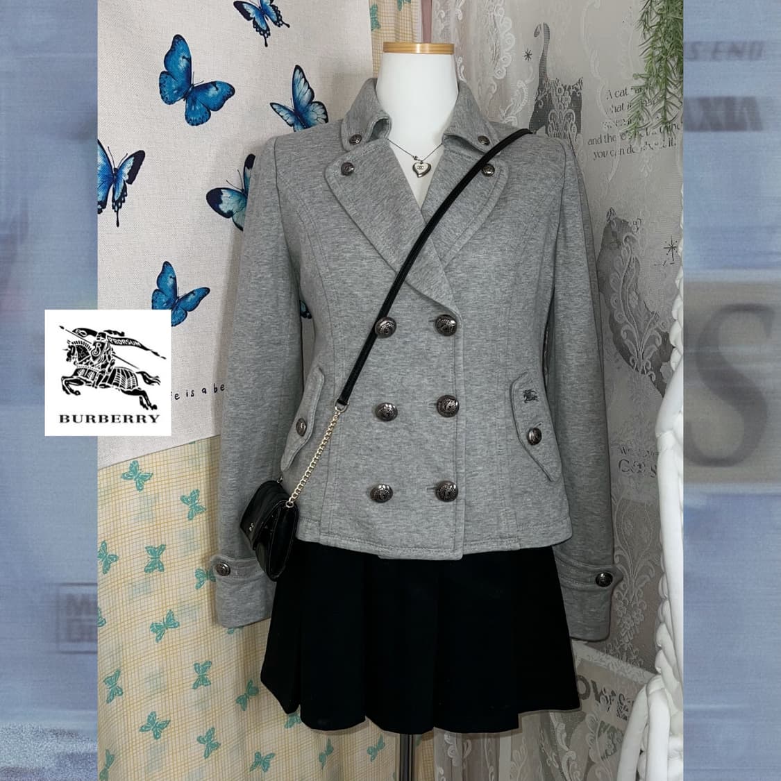 버버리 그레이 자켓 상품이미지4