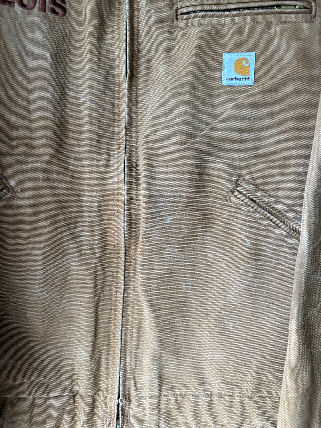 Vintage Carhartt Detroit Jacket Brown 상품이미지5