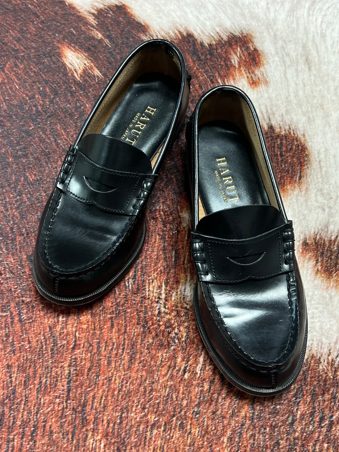 [230] 하루타 304 소가죽 페니로퍼 블랙 상품이미지2