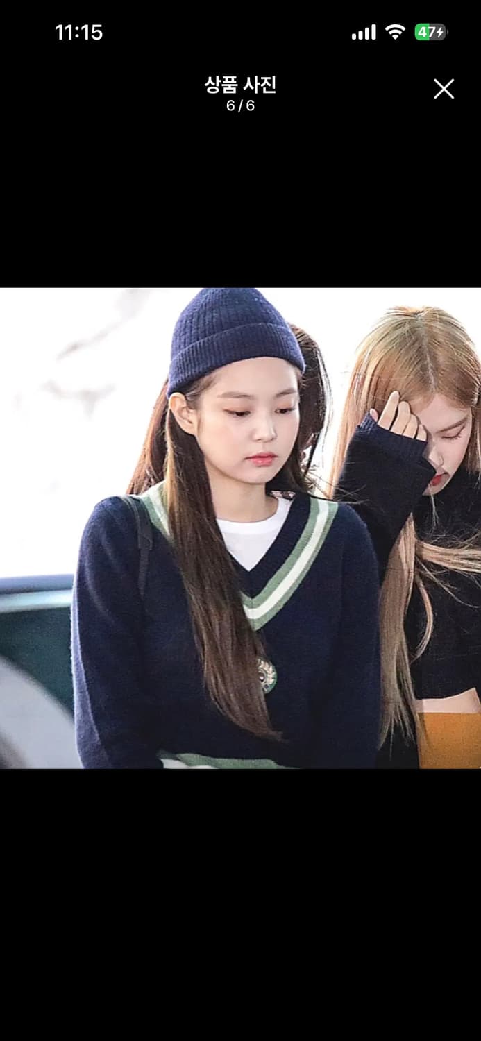 버버리 블랙핑크 제니 니트 울 캐시미어 니트 상품이미지1