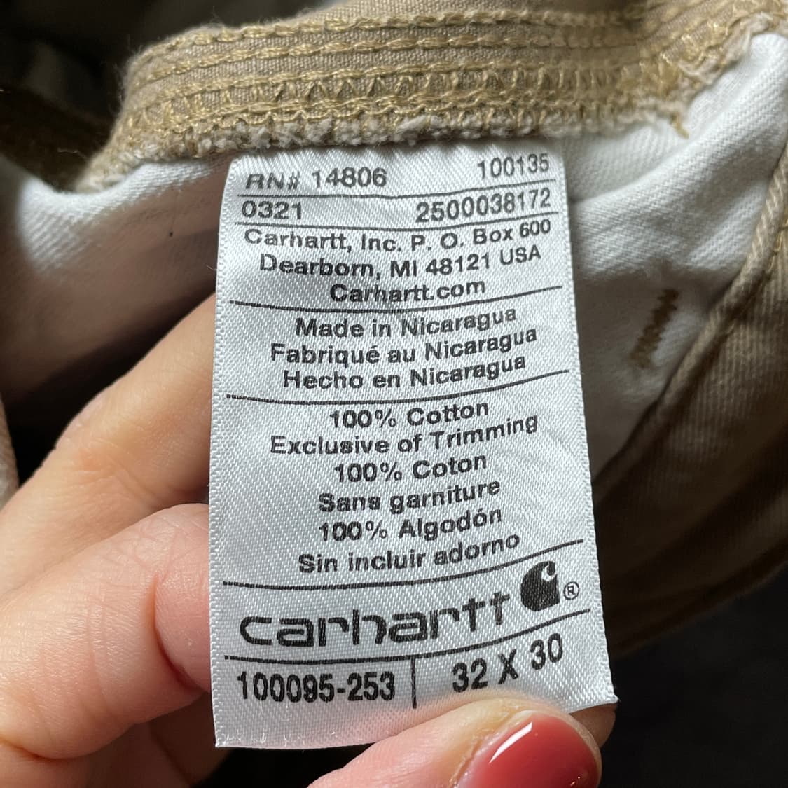 CARHARTT 칼하트 빈티지 베이지 치노팬츠 상품이미지10