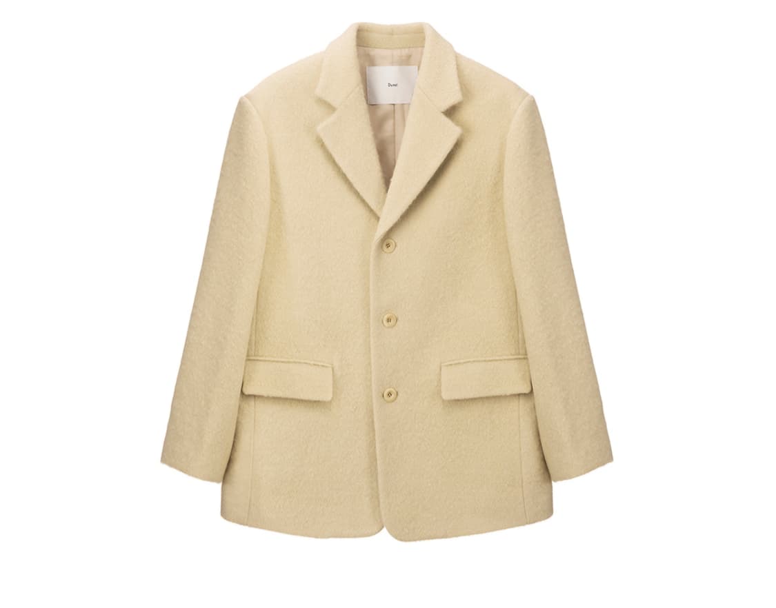 25FW 던스트 3 BUTTON BOUCLE WOOL JAC KET 버터 상품이미지3