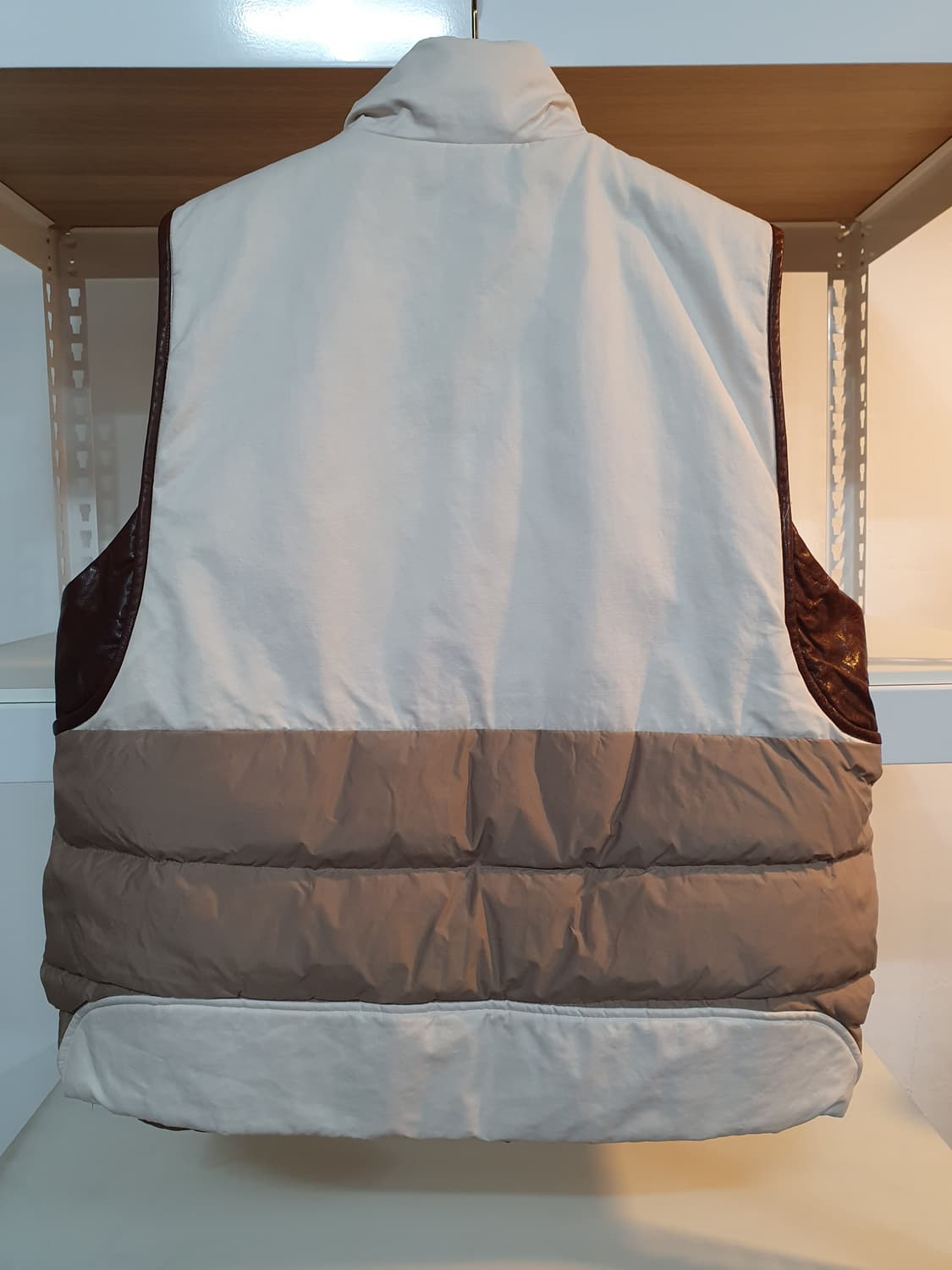 (M/66) LEMAREE 르마레 양가죽 배색 구스다운 패딩 조끼 상품이미지2