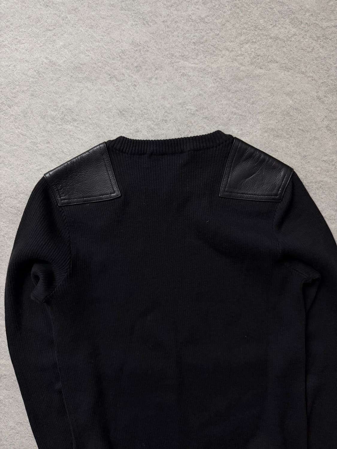 로렌진스 레더패치 니트 상품이미지5