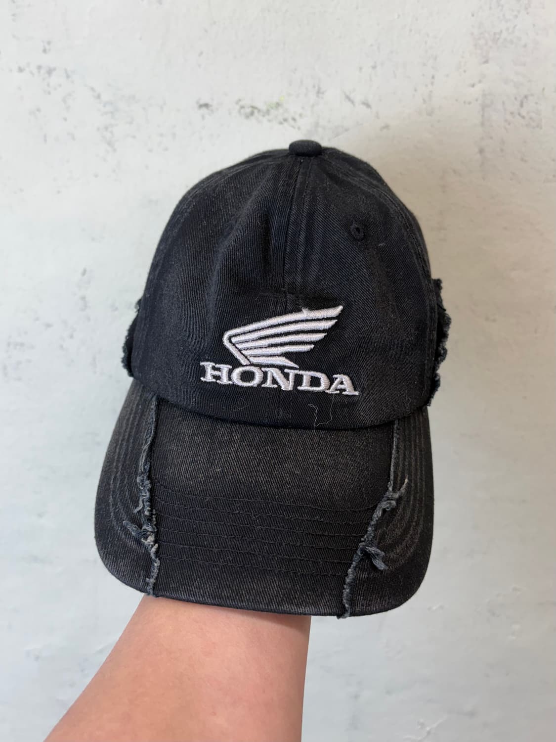혼다 컷오프 볼캡 블랙 상품이미지1