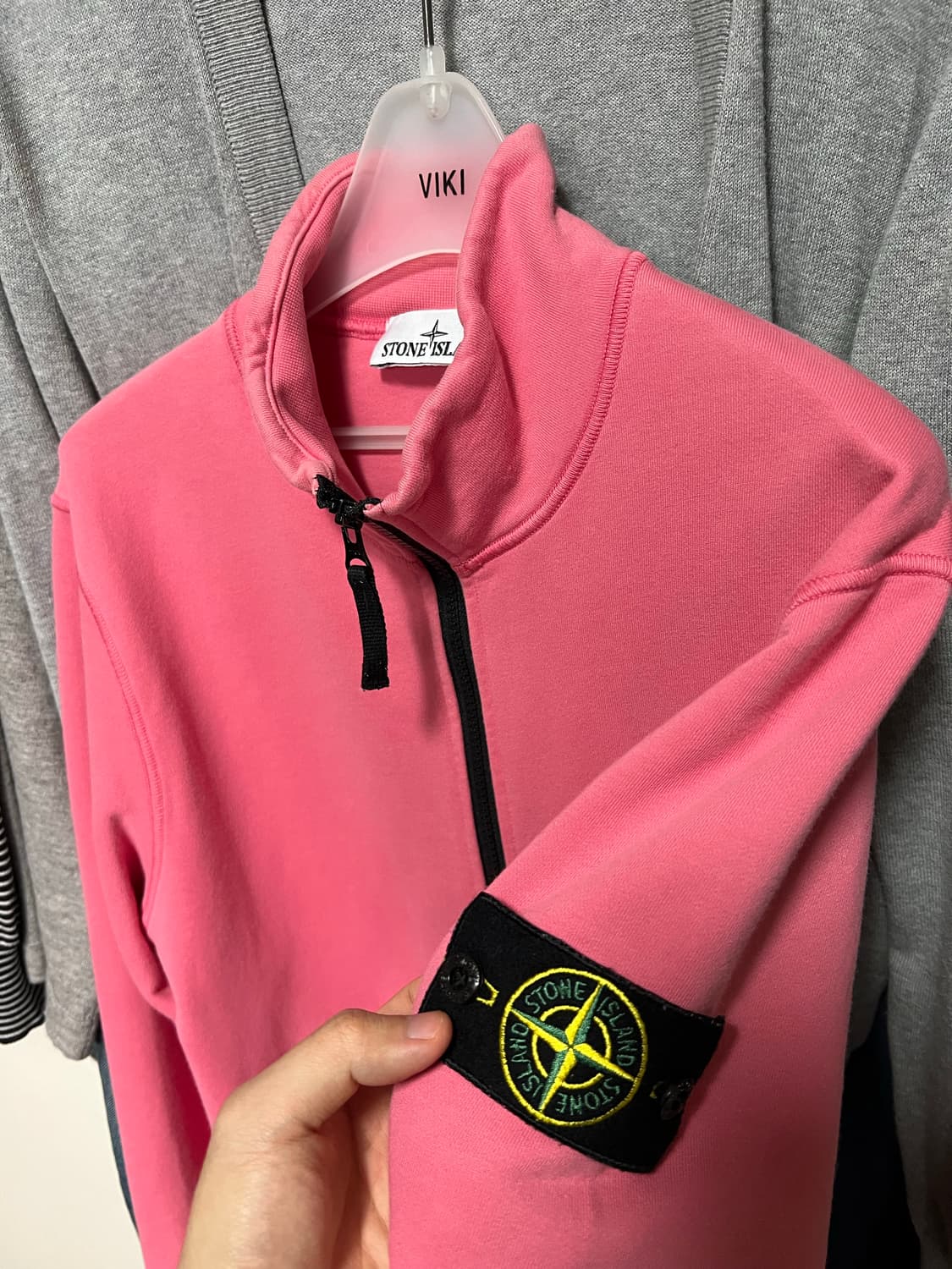 스톤아일랜드 가먼트다잉 스웻 집업 상품이미지4