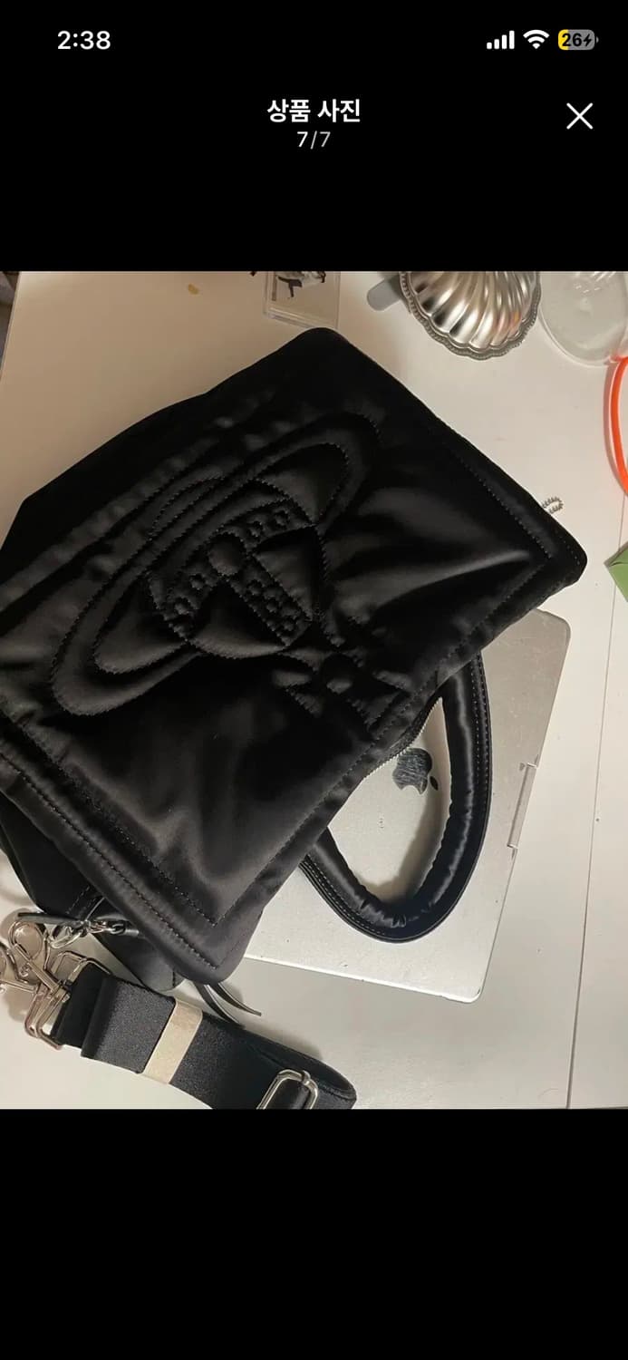 비비안웨스트우드 노트북 케이스 퀼팅 토트백 상품이미지1