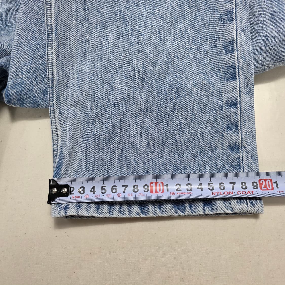 1176 리바이스 공용 연청 데님 로우 프로 진 27 상품이미지4