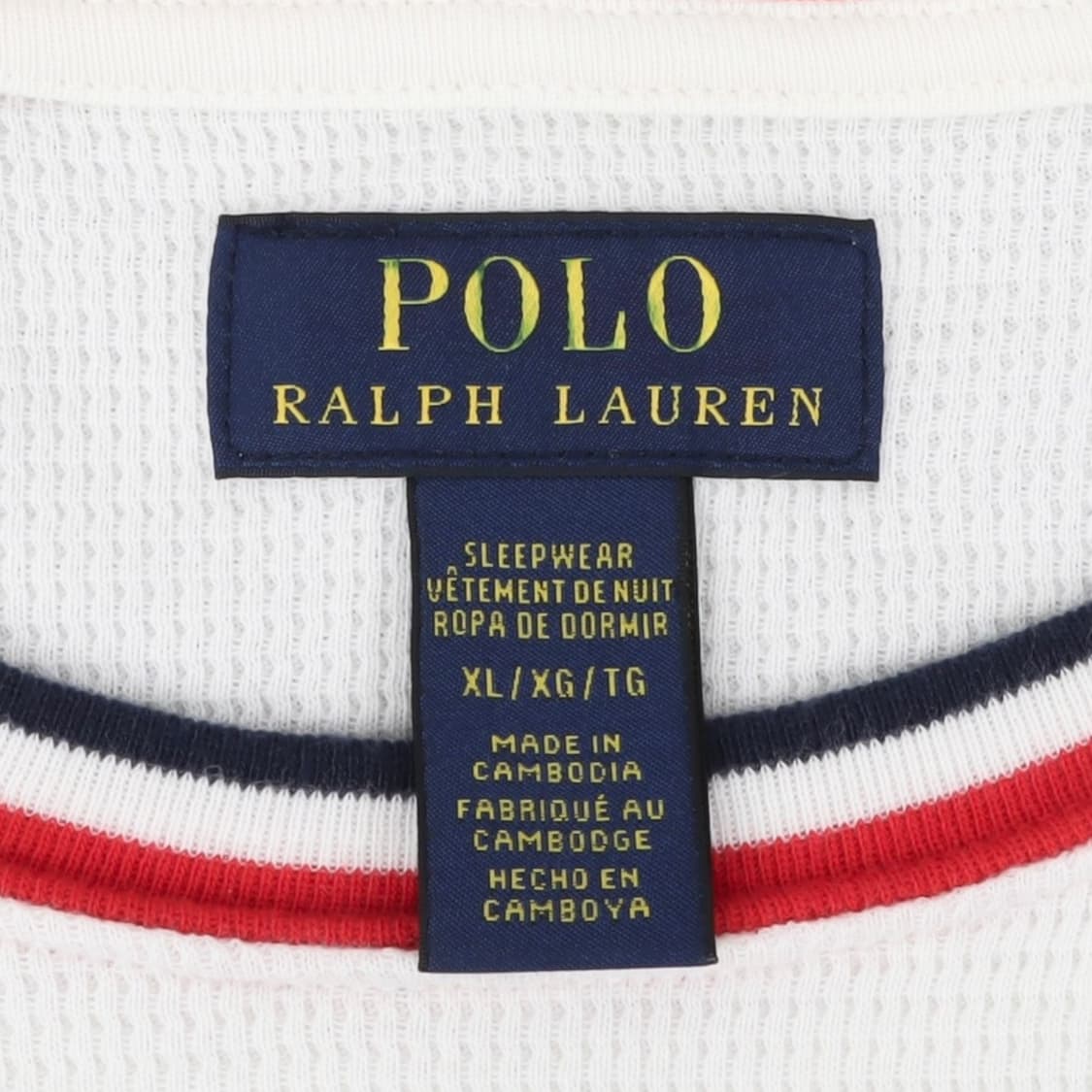 폴로 랄프로렌 써클 로고 화이트 와플 롱슬리브 상품이미지8