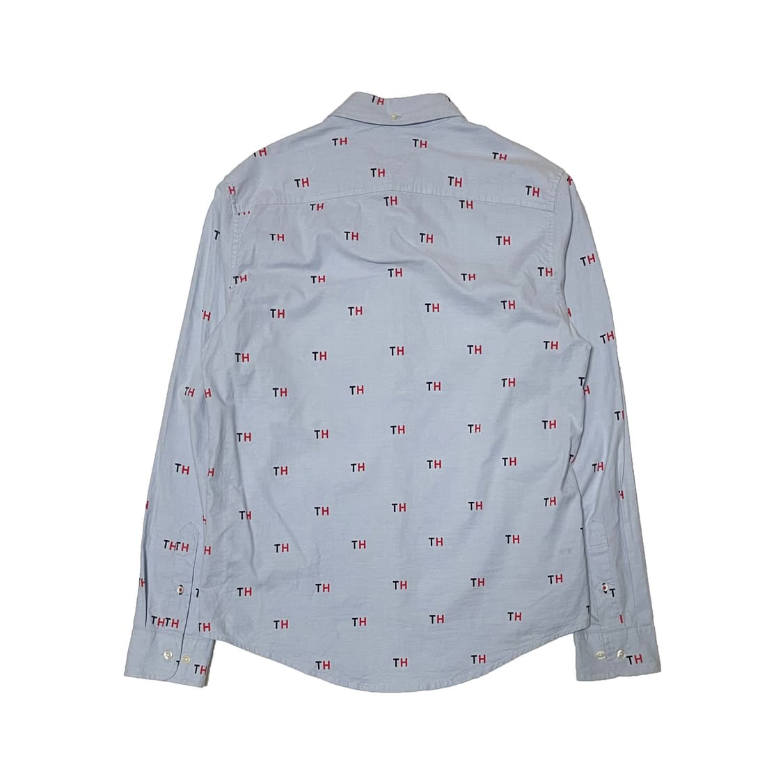 타미힐피거 소라색 미니로고 셔츠 상품이미지2