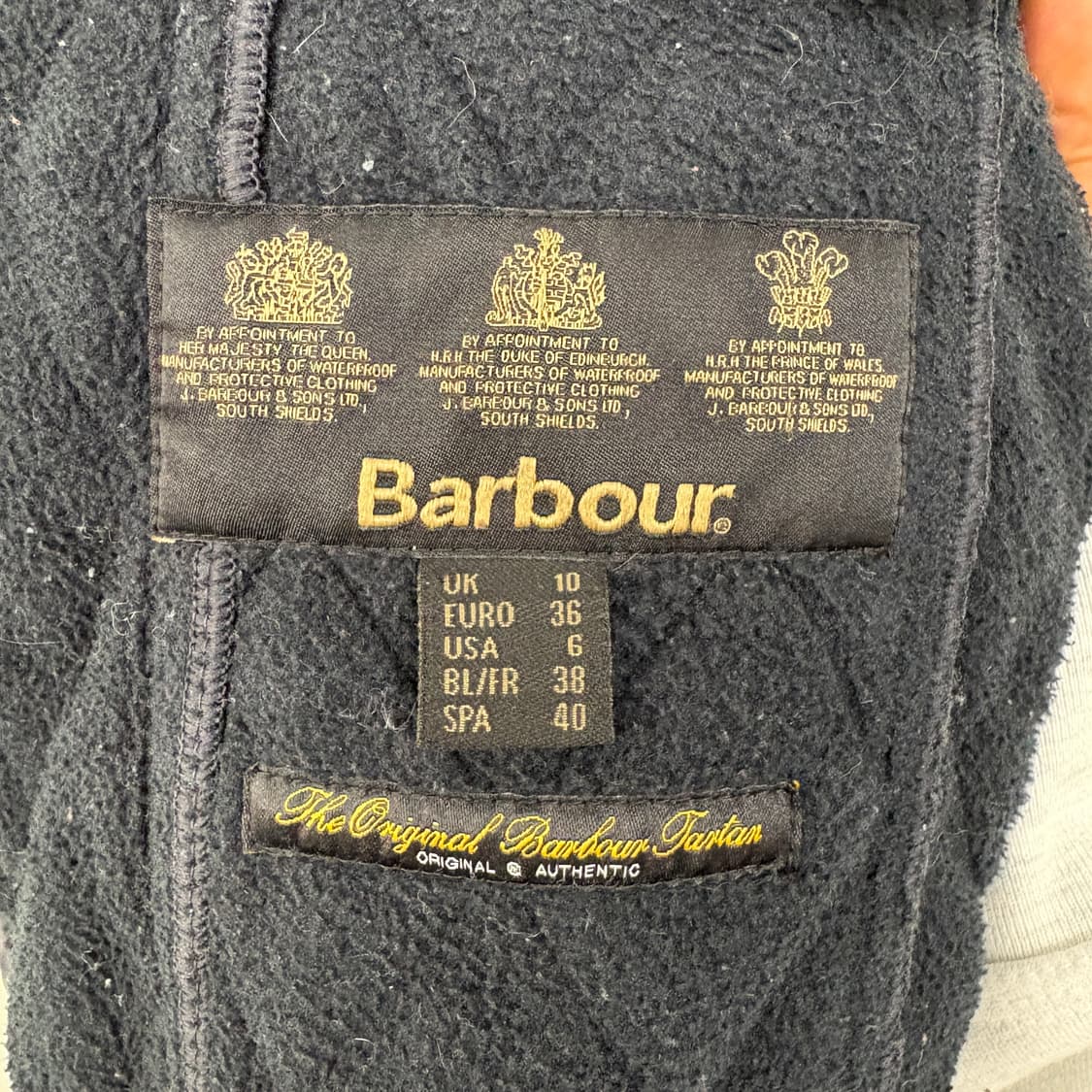 바버 퀼팅 자켓 코듀로이 카라 L 상품이미지8