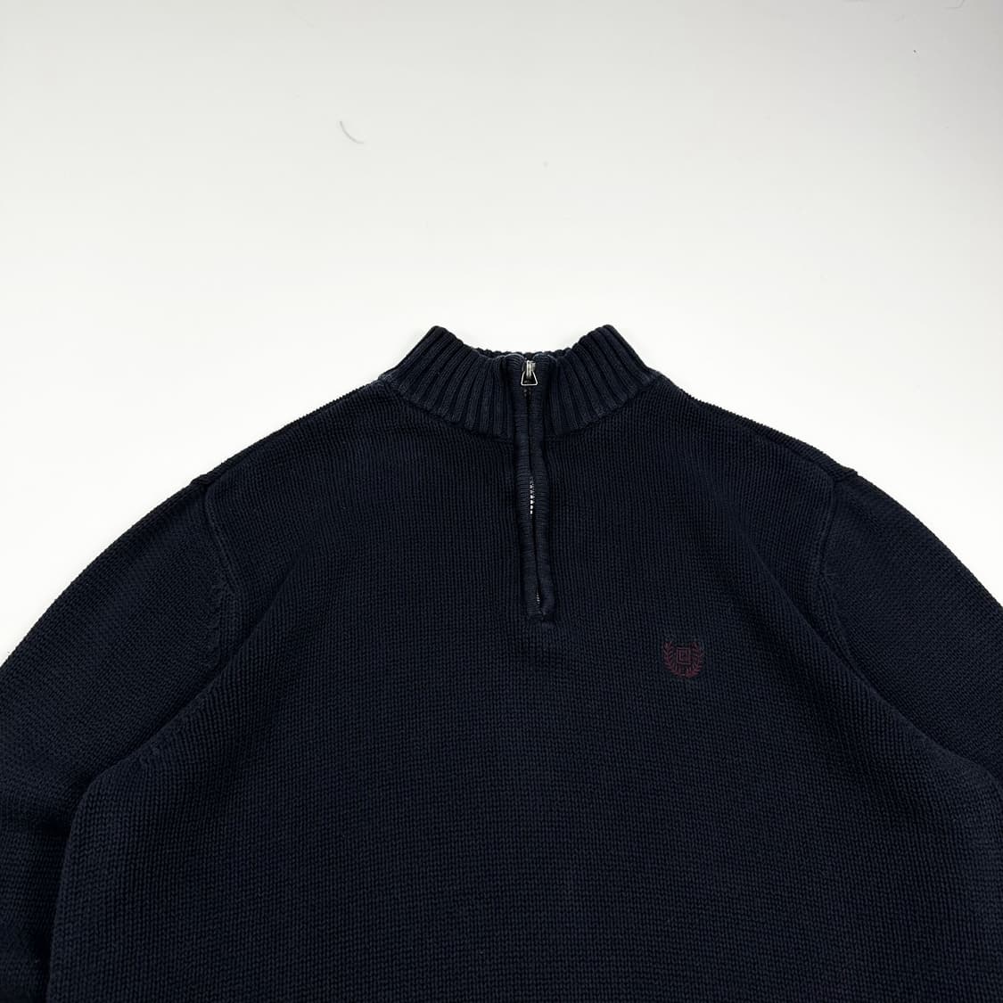 챕스 랄프로렌 클래식 반집업 니트 블랙 M 상품이미지2