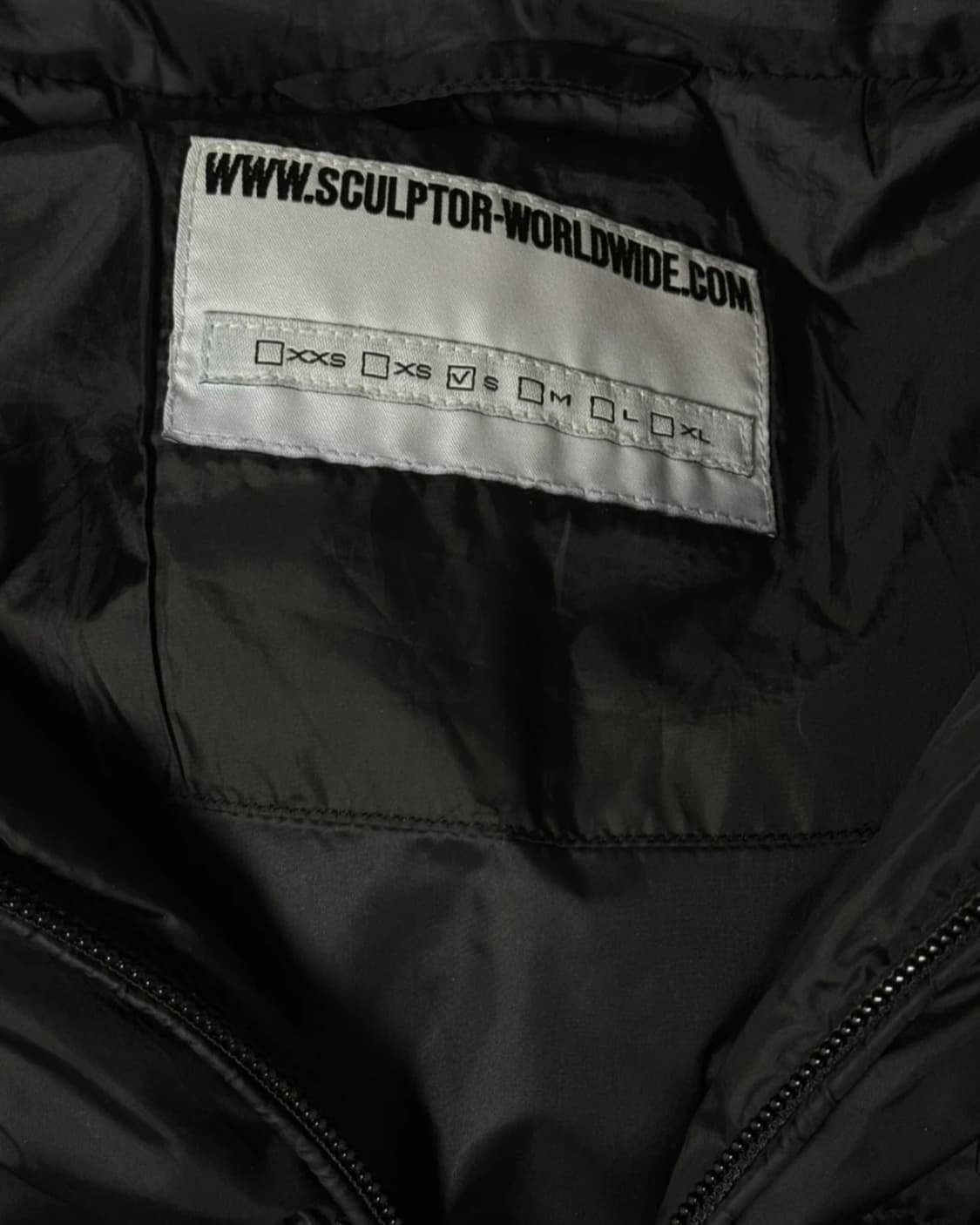 스컬프터 매트 크롭 푸퍼다운 블랙 (size S) 상품이미지3