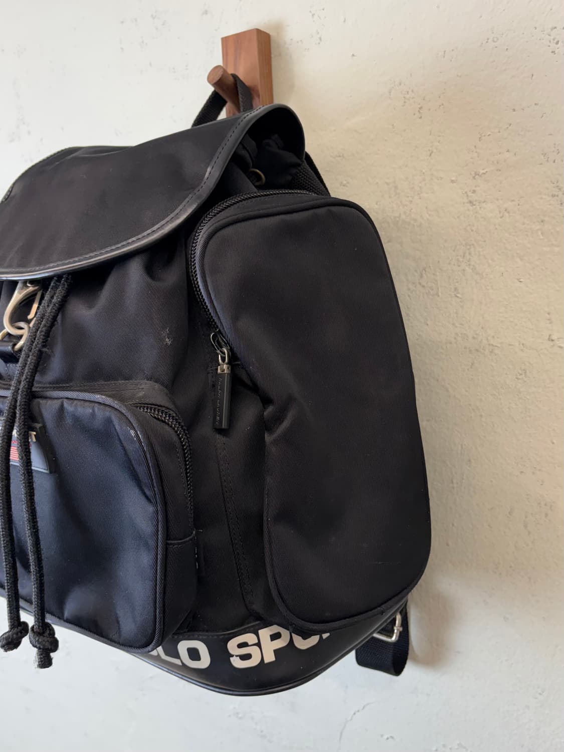 폴로스포츠 00s 올드스쿨 스펠아웃 블랙 백팩 상품이미지4