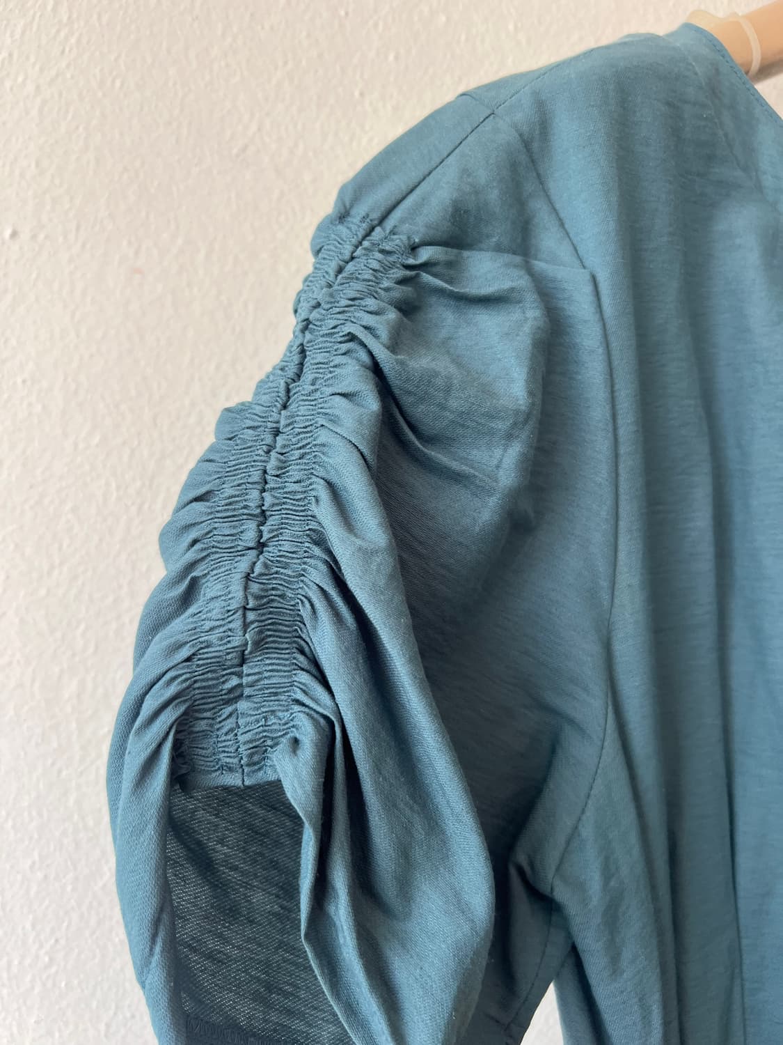 제이제이로 JJro 여성 청록 린넨원피스 퍼프소매원피스 상품이미지4