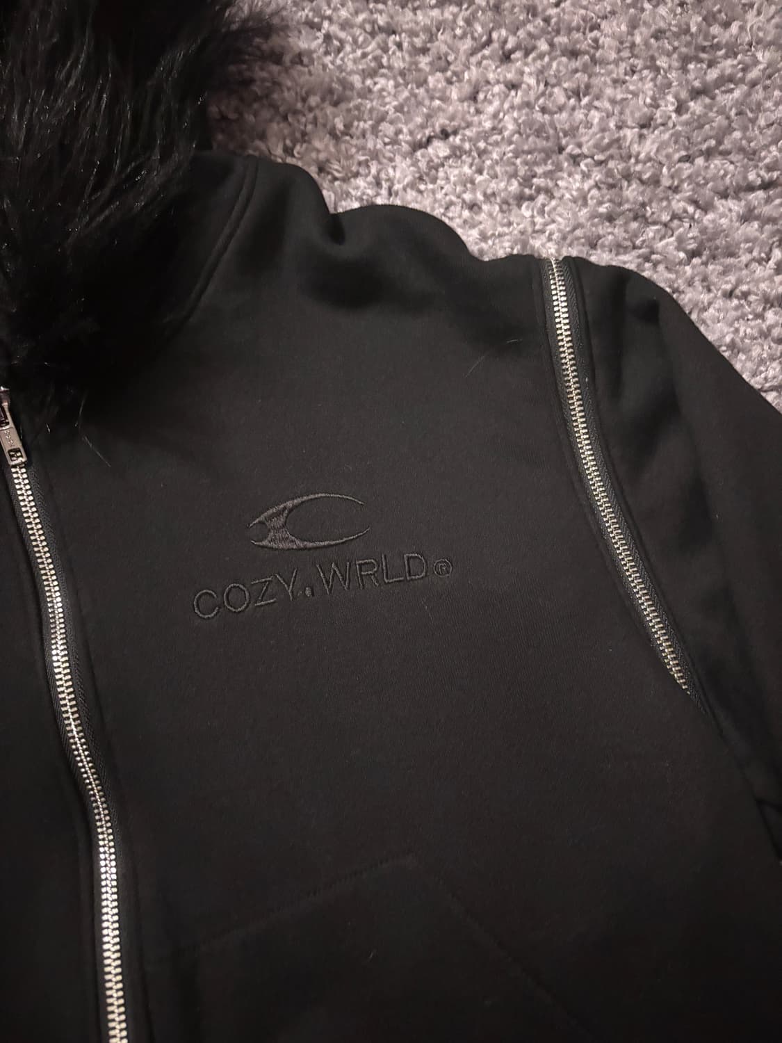 cozyworldwide fur hoodie M 상품이미지2