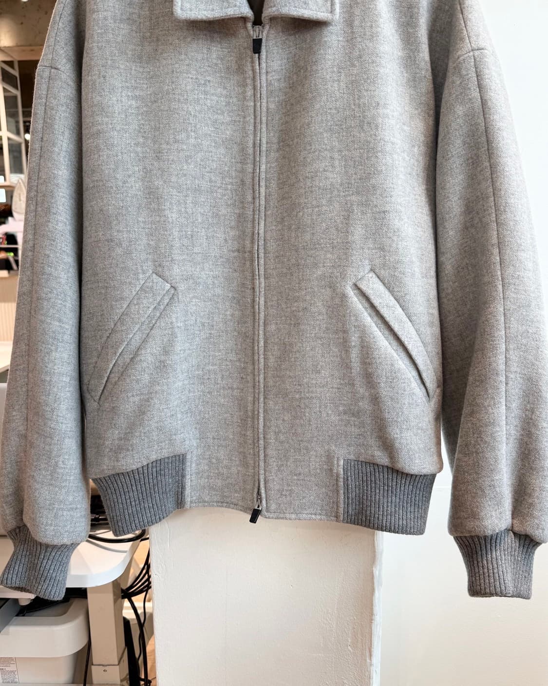 피어 오브 갓 x 에르메네질도 제냐 그레이 울 쇼트 자켓  상품이미지6