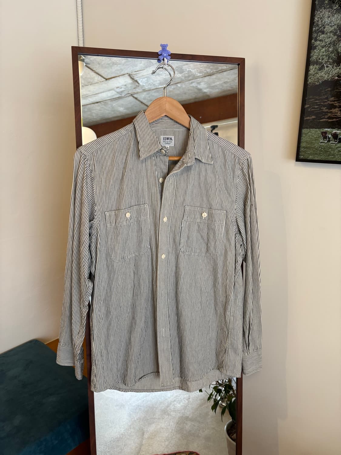 에드윈 스트라이프 셔츠 긴팔 상품이미지1