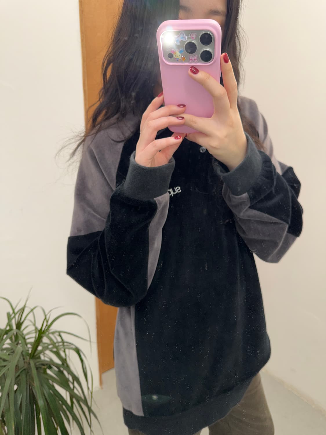 슈프림 SupremePaneled Velour L/S Polo 상품이미지2