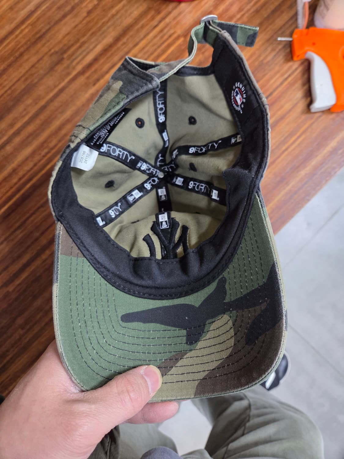 뉴에라 우드랜드 카모 뉴욕양키즈 볼캡 모자 프리  상품이미지5