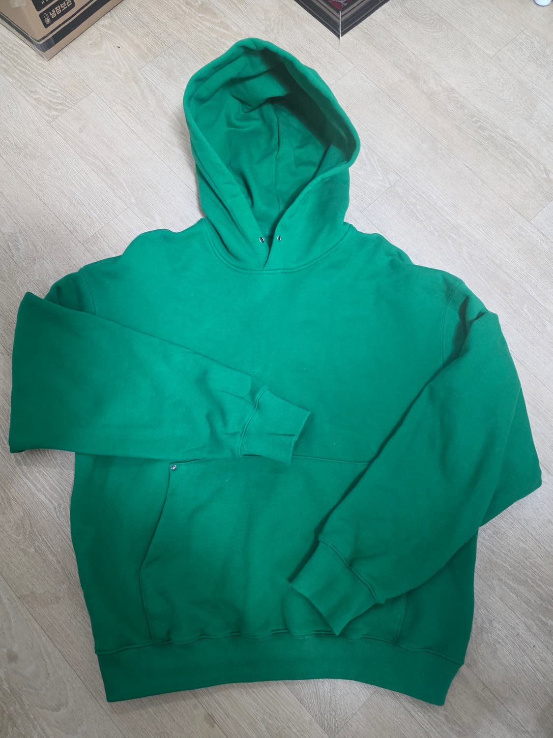 인템포무드 해비 코튼 썸홀 후드티 XL 상품이미지1