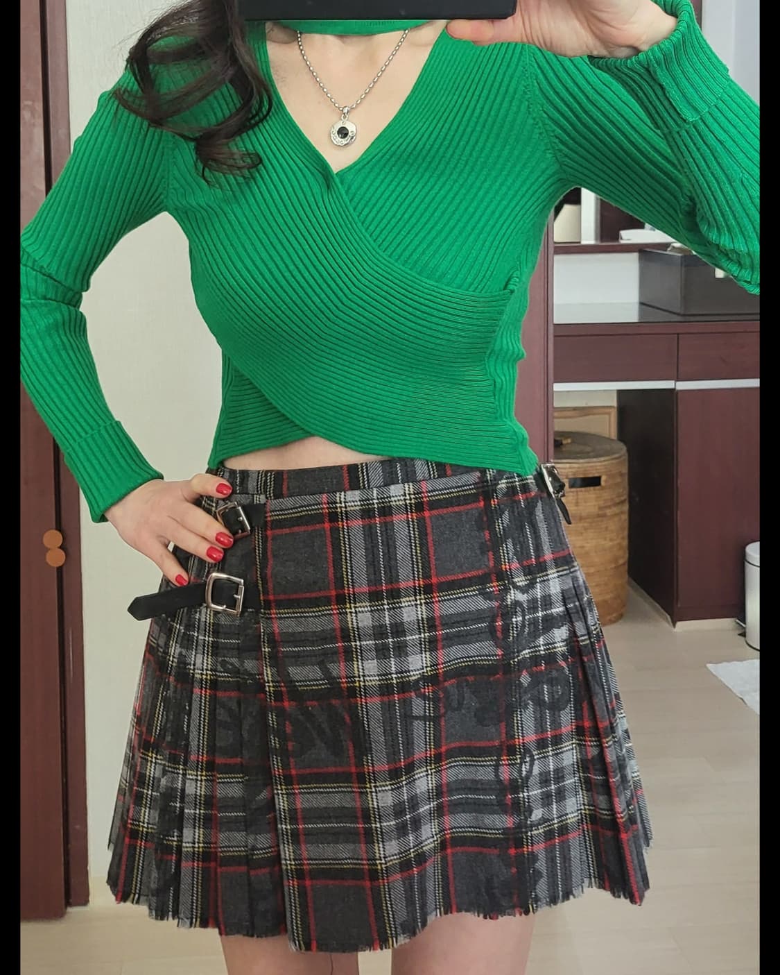 자라 초커넥 크로스 오버 니트 스웨터 상품이미지8