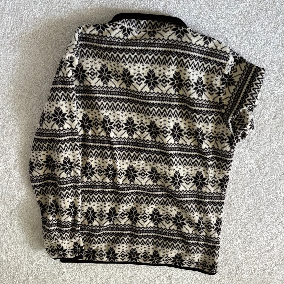 유니클로 일본빈티지 노르딕 패턴 후리스 집업 상품이미지5