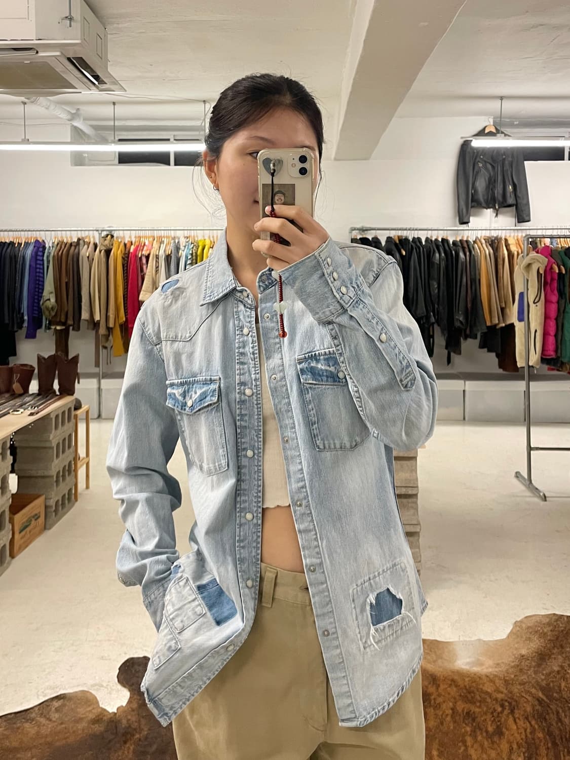 JACK ROSE repair denim western shirts 상품이미지8