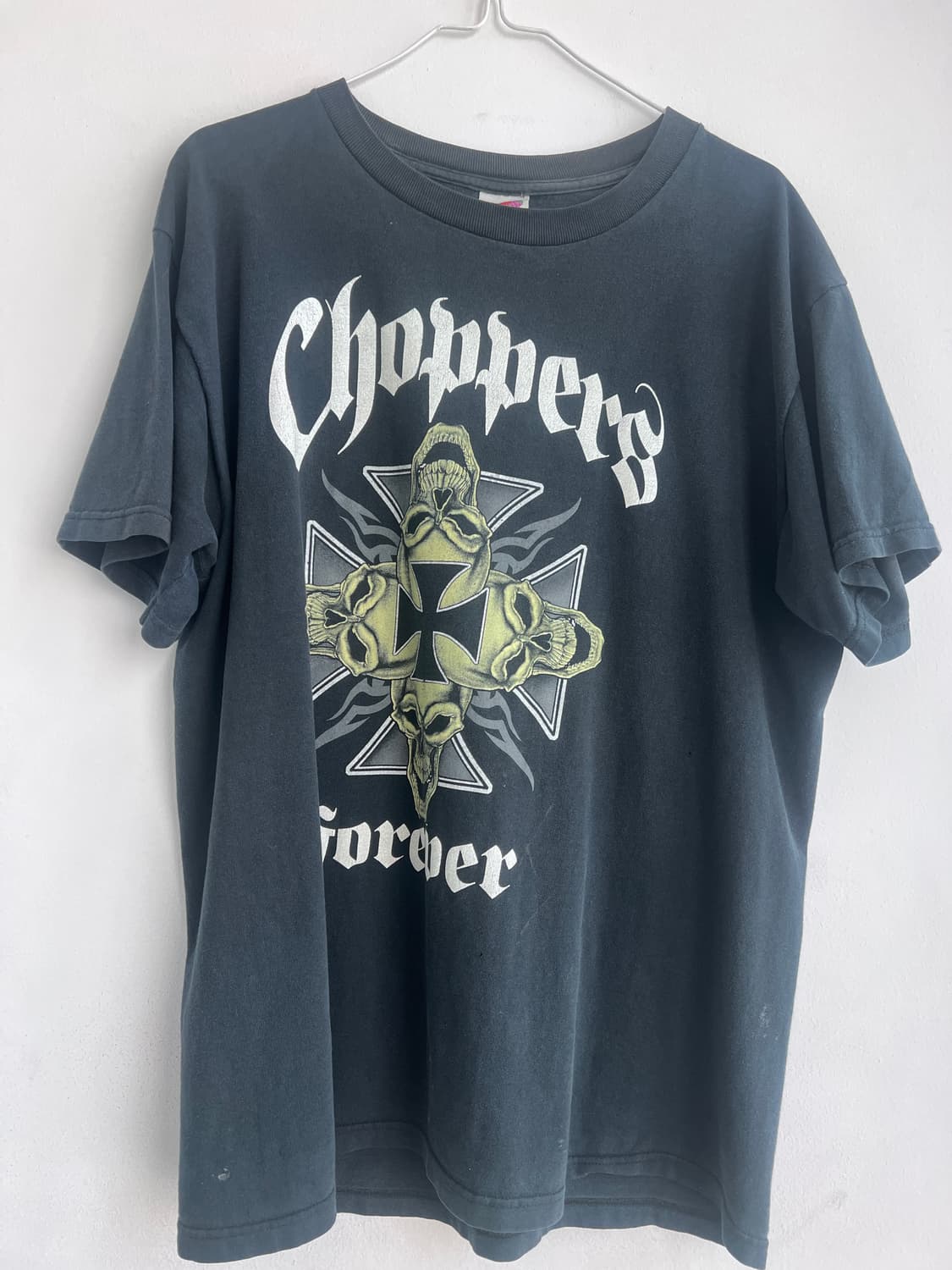 Choppers 빈티지 티셔츠 차퍼스 스컬 티셔츠 상품이미지2