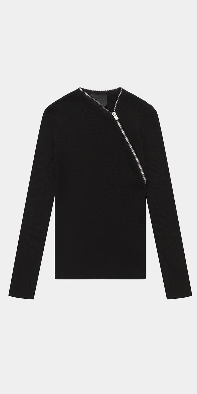 구매)TIED ZIP KNIT 상품이미지1