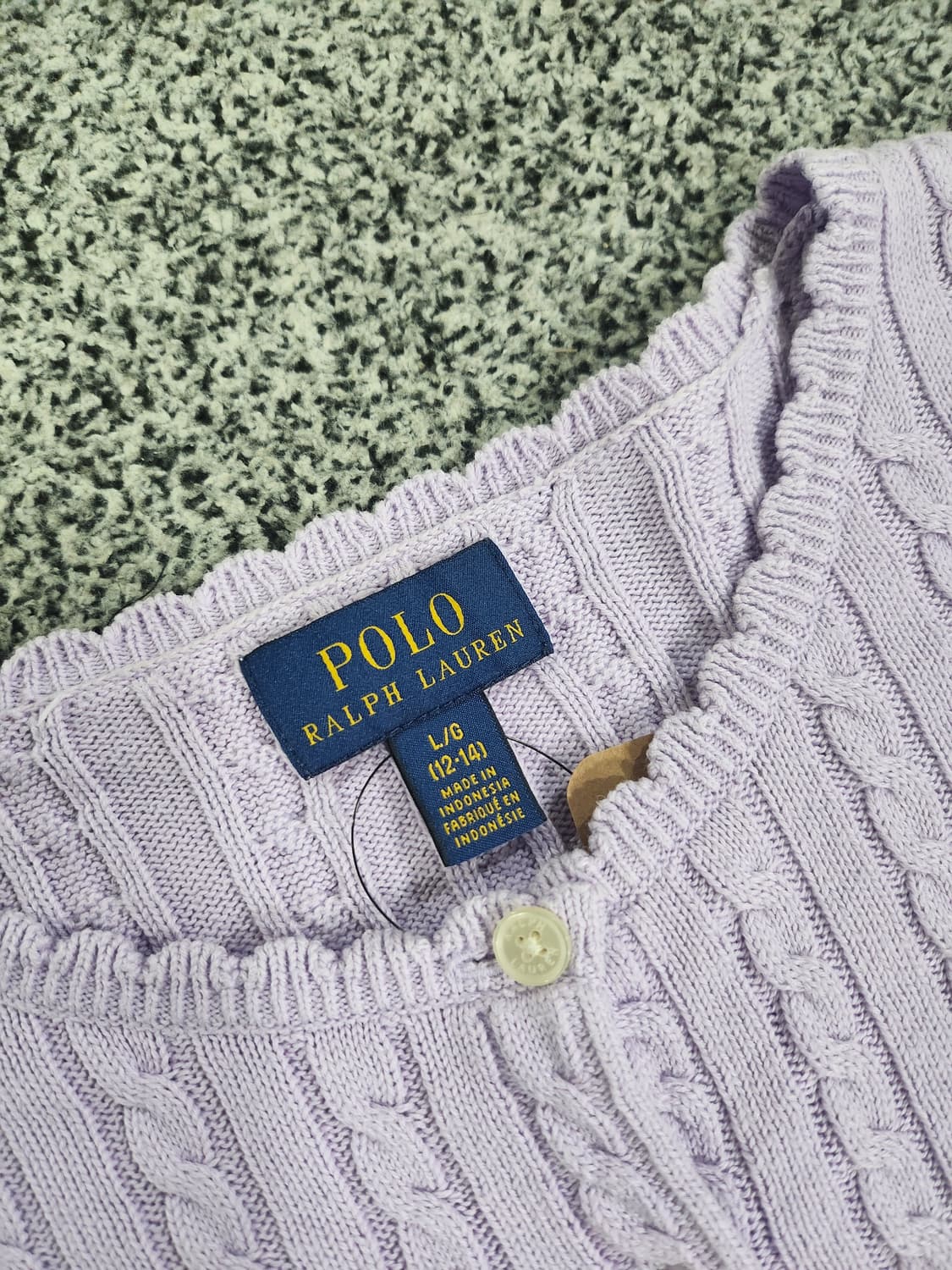 폴로 랄프 로렌 케이블 니트 가디건(12~14세용) 상품이미지4