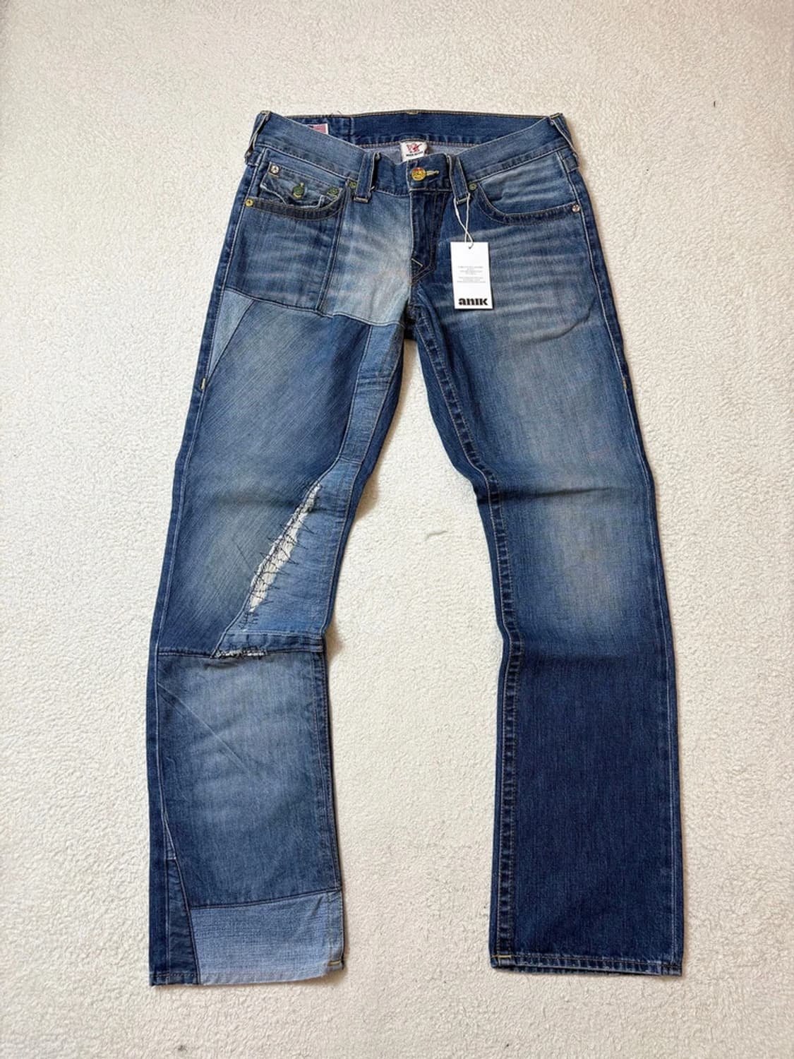 트루릴리젼 00's USA 패치드 데님 팬츠 PN6483    상품이미지1