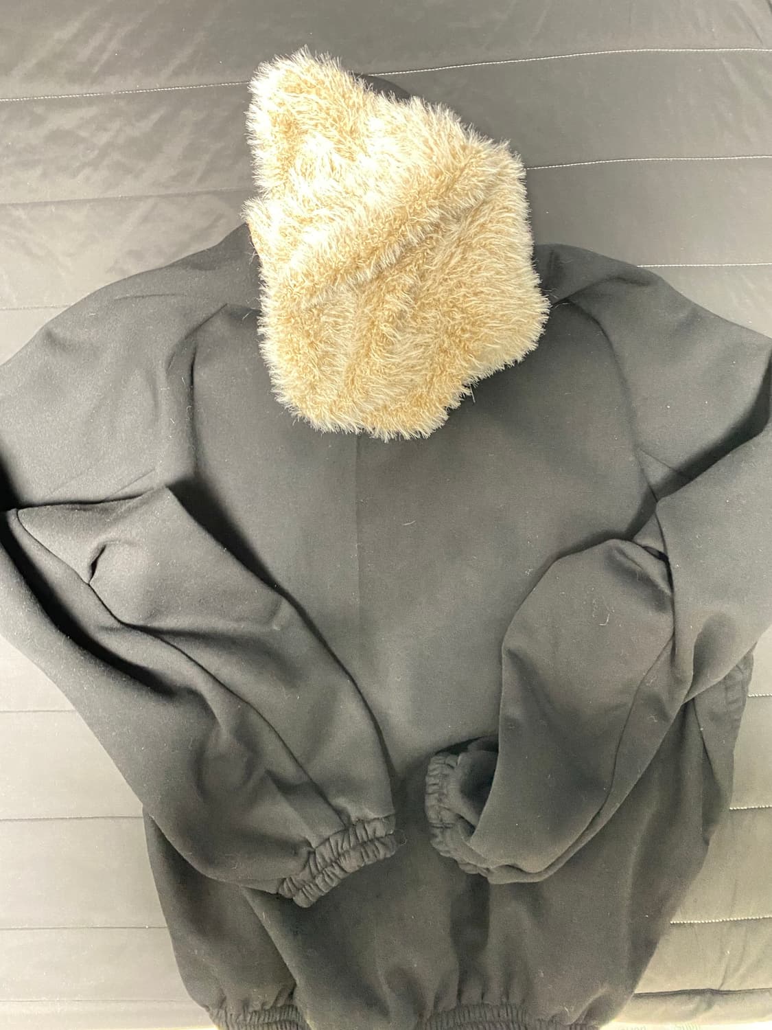 wapworks w108 베이지 퍼 후드 상품이미지3