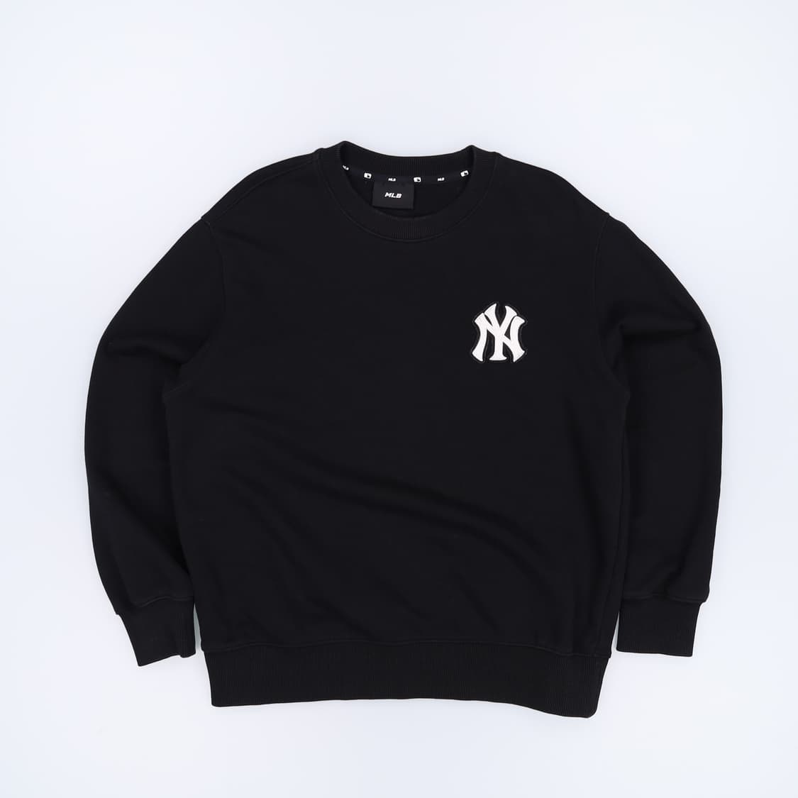 [S] MLB 엠엘비 뉴욕양키즈 스몰로고 크루넥 맨투맨 블랙 3888 상품이미지1