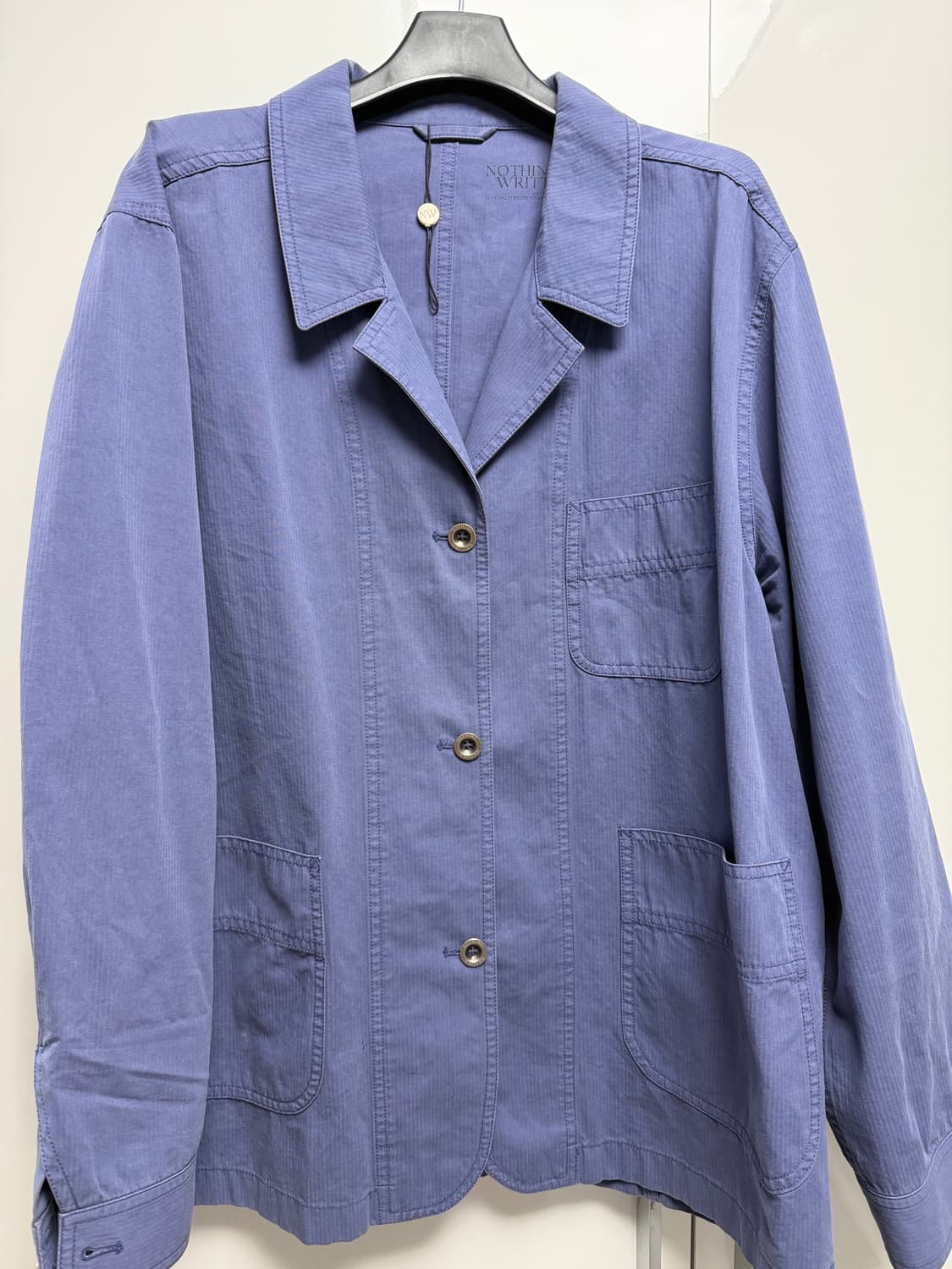 낫띵리튼 프렌치 워크 자켓 빈티지 블루 컬러 상품이미지7