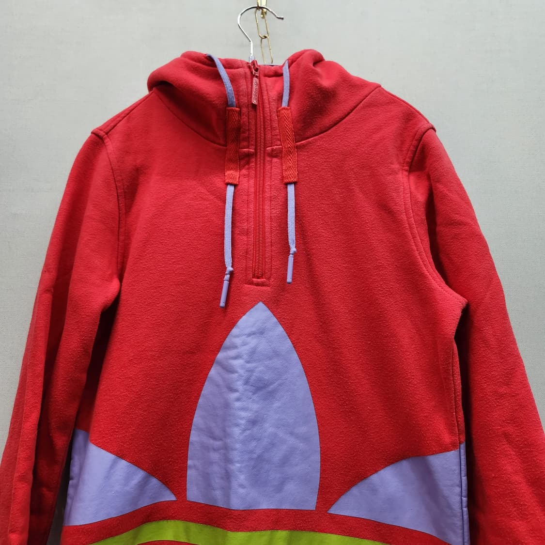 아디다스 빅로고 반집업 희귀 후드집업 38(S) 상품이미지2