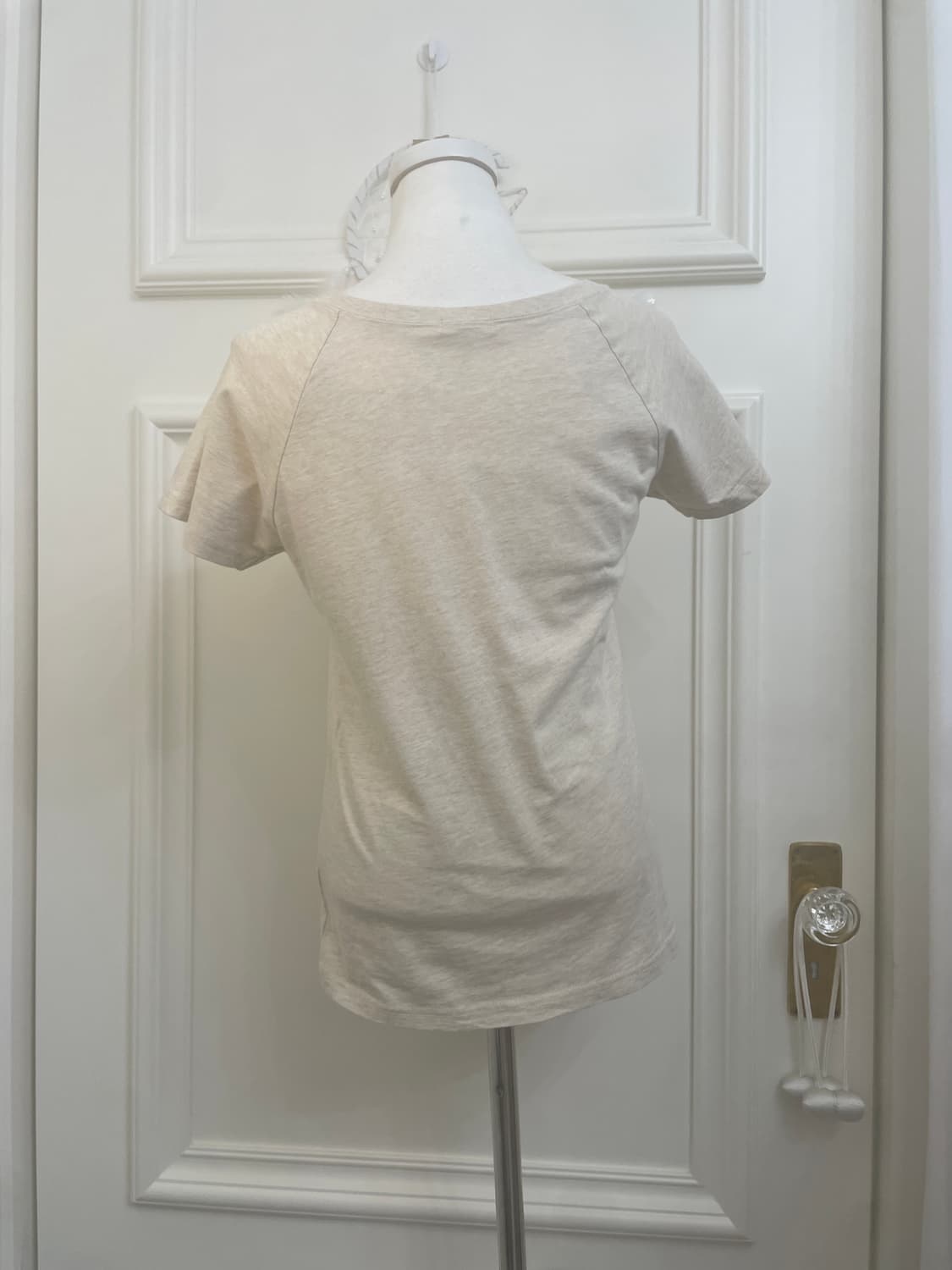 oatmeal vintage print basic reglan top 상품이미지3