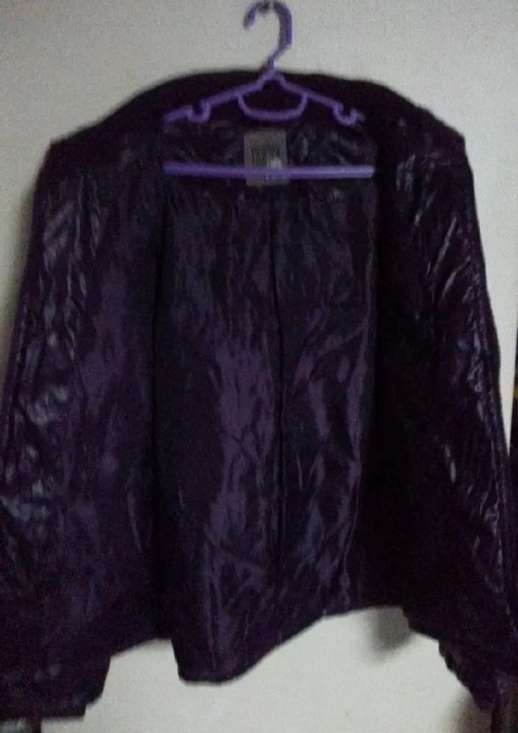 톰보이 솜패딩 퍼플 100 상품이미지3