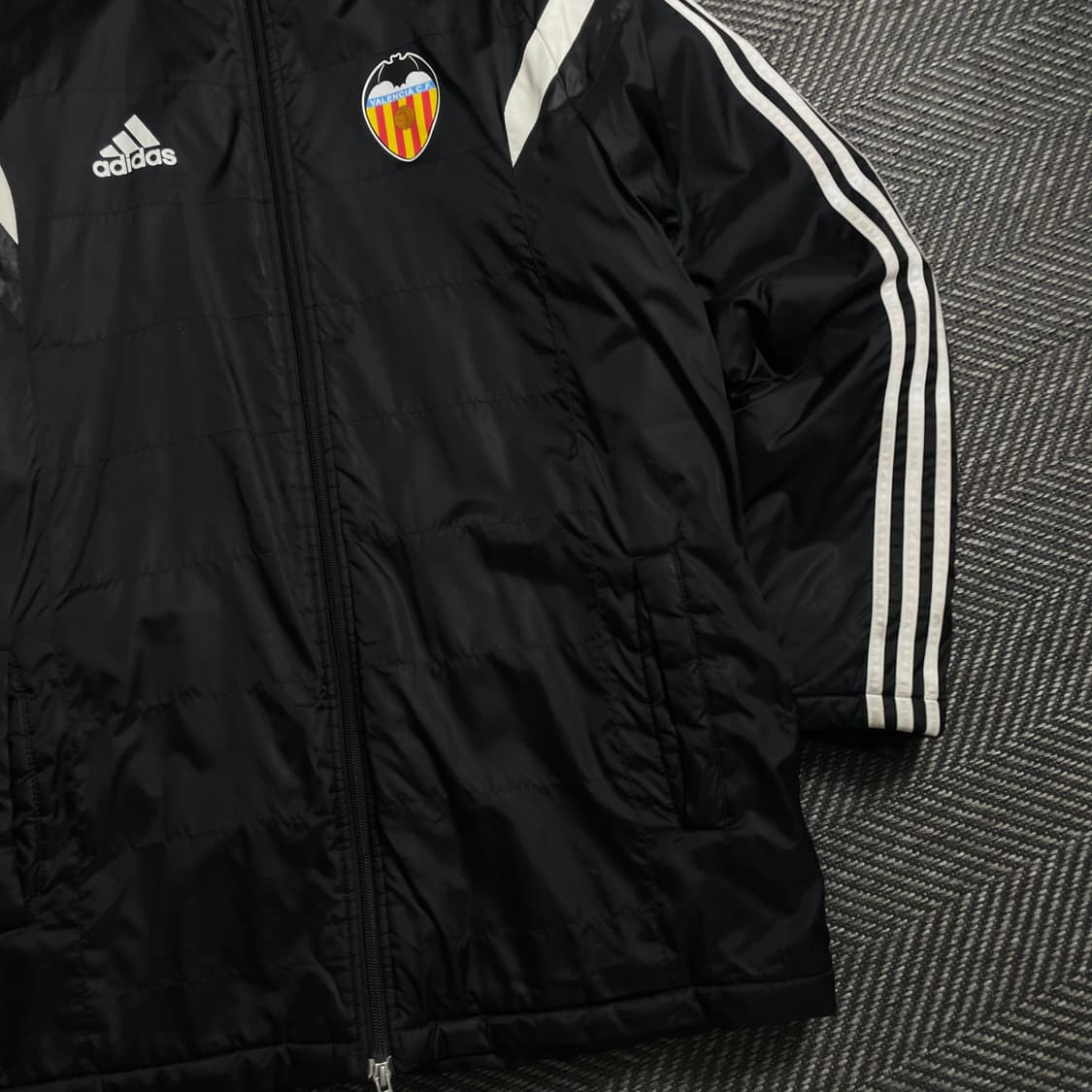 아디다스 FC 발렌시아 삼선 스트라이프 돕바 롱패딩o 4953 상품이미지2