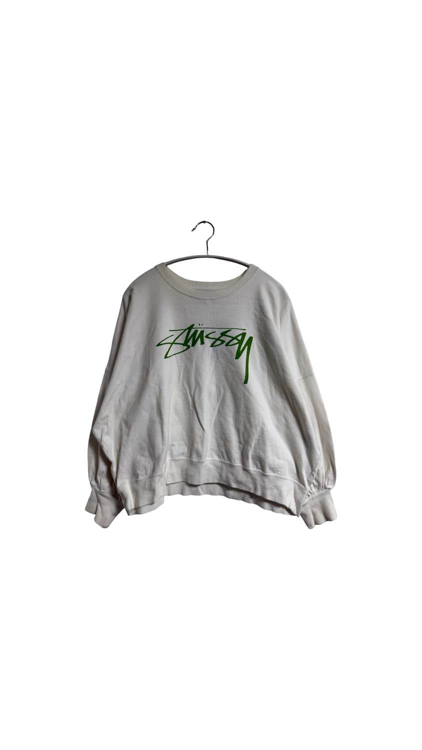 스투시 올드 아카이브 베이직 여성 크롭 맨투맨 상품이미지1