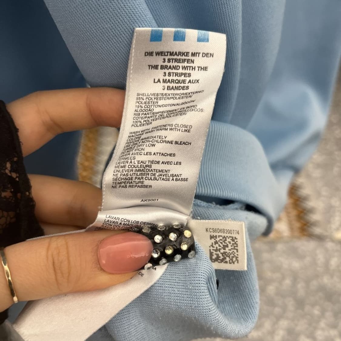 아디다스 올드스쿨 아르헨티나 연하늘 져지 집업 S C10530 상품이미지7