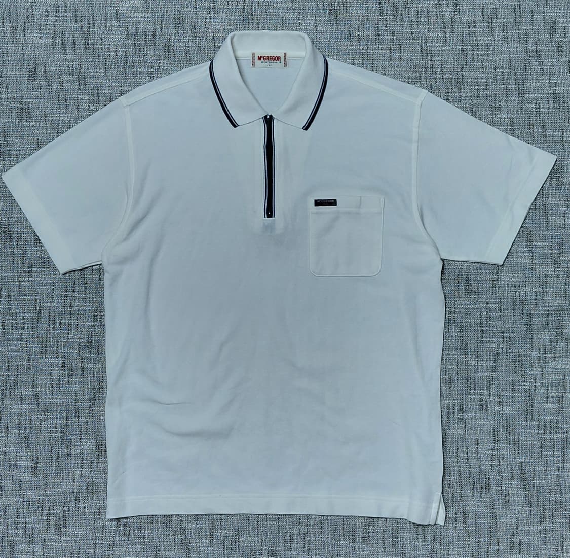 [L] McGREGOR 재팬라인 하프 집업 피케 셔츠 상품이미지1