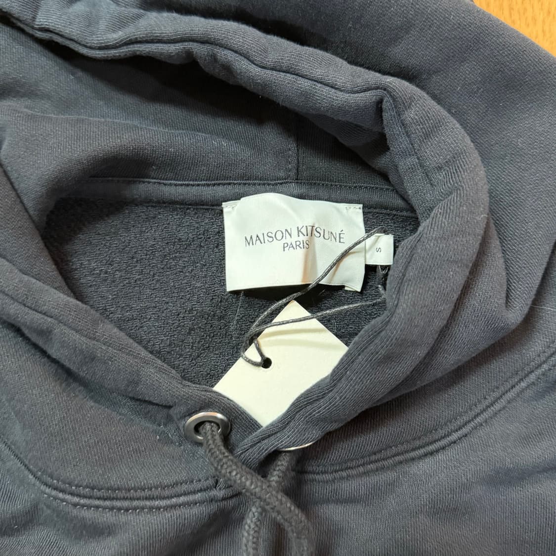 새상품) 메종키츠네 드레스드 폭스 후드티 블랙 (S) 상품이미지3