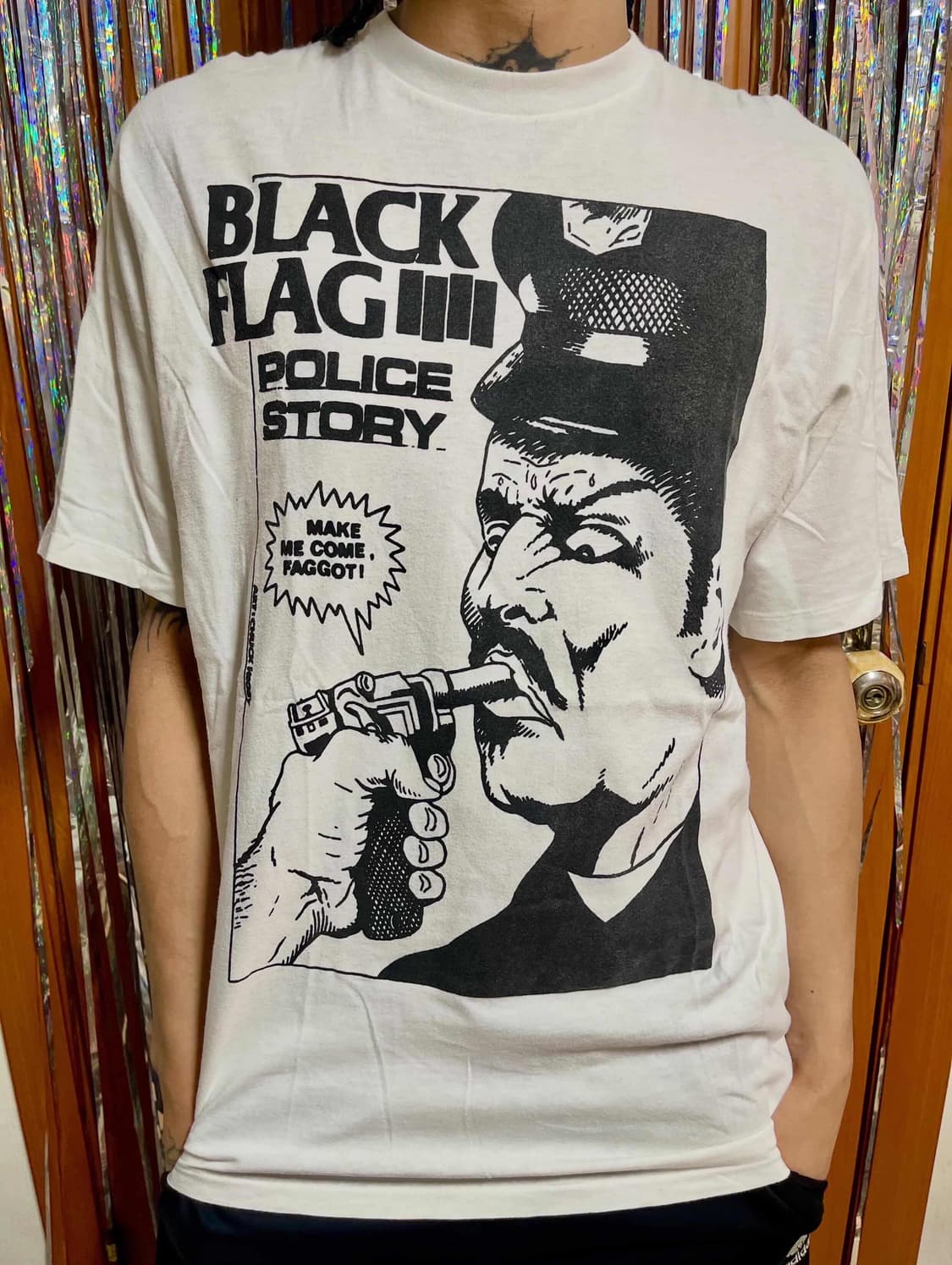 Vintage Black Flag Band Tshirt 상품이미지1
